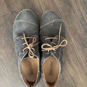 Josef Seibel Fergey 20 Leather Comfort Laces Walking Shoes Brogue SoHo Germany39